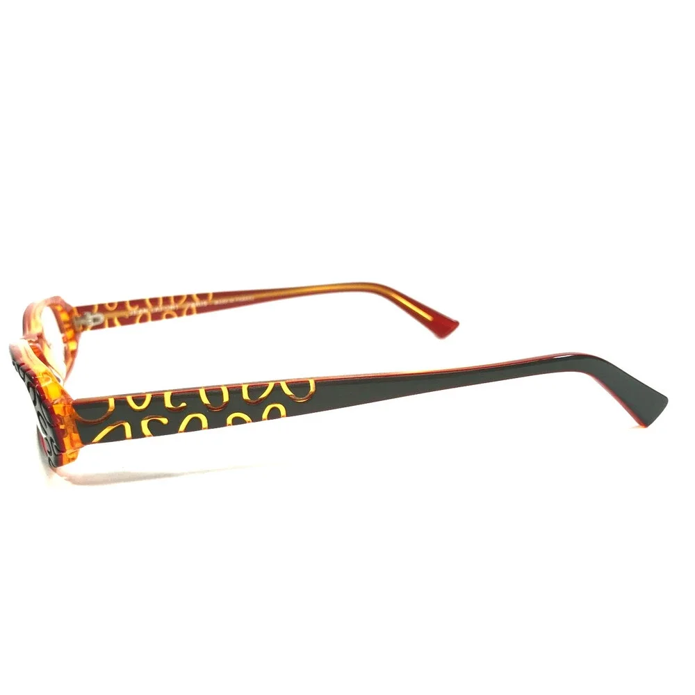 Jean Lafont Eyeglasses Frame ROTIN 985 Green Orange Rectangle Full Rim 49-14-140